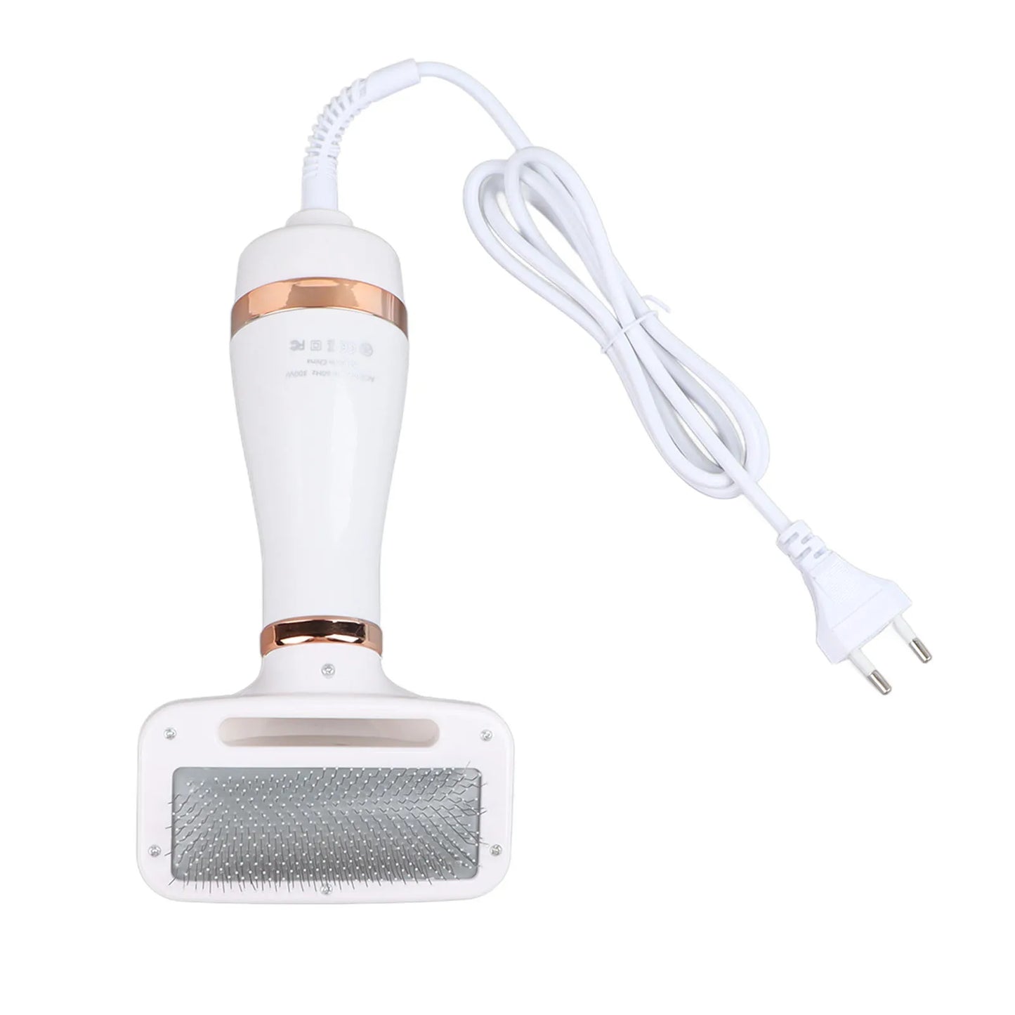 Dog Hair Dryer Portable Pet Grooming Dryer 2 in 1 Handheld Dog Slicker Brush and Dog Hair Dryer for Dogs Cats EU Plug 220V