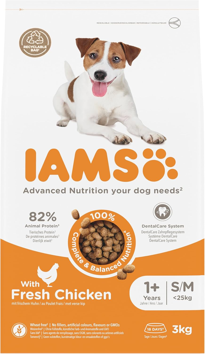 Adult Small Medium Dry Dog Food Chicken 3Kg