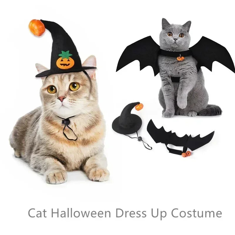 Fashion Cat Clothes Bat Wings Funny Dog Costume Artificial Wing Pet Cosplay Prop Halloween Christmas Cat Costume Pet Products