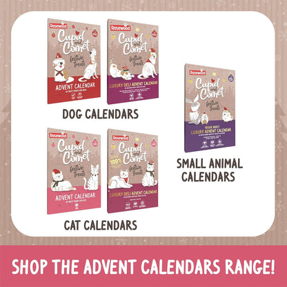 Cupid & Comet Advent Calendar for Cats, Yoghurt & Catnip Flavour Cat Treats