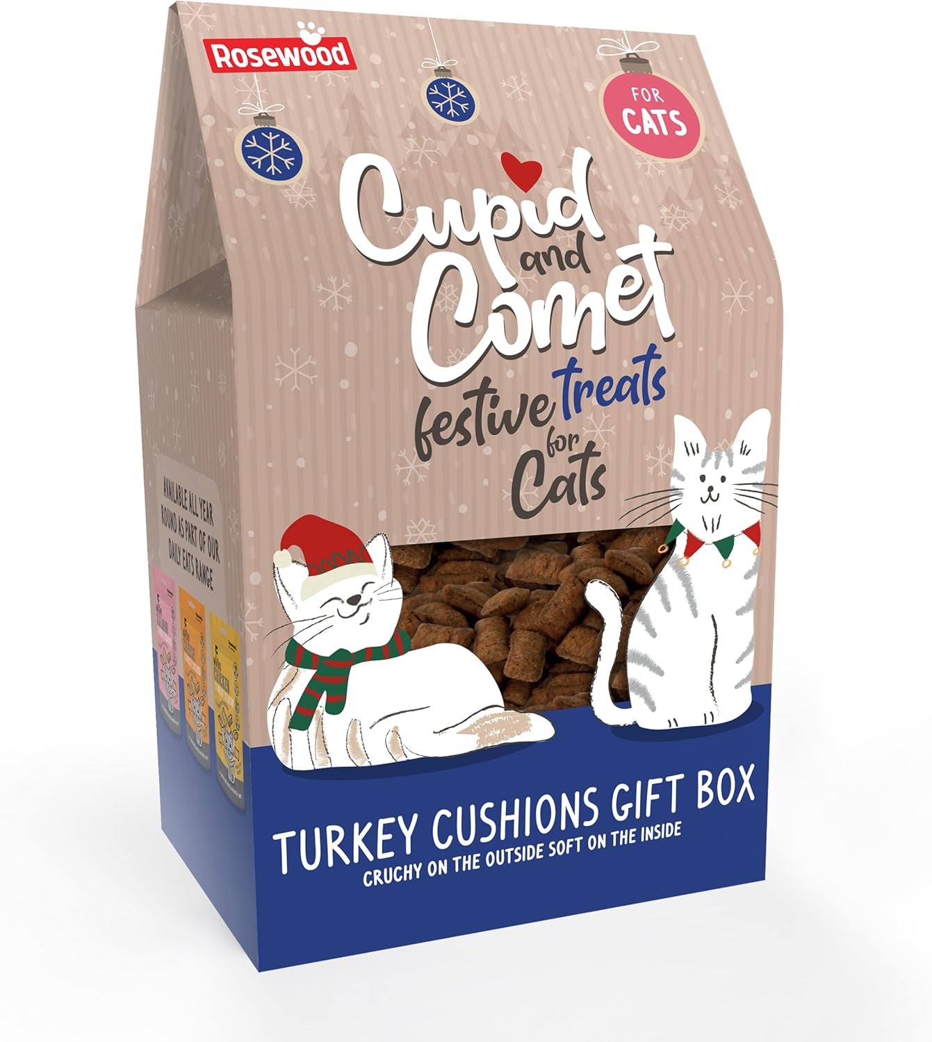Christmas Turkey Cushions Gift Box for Cats