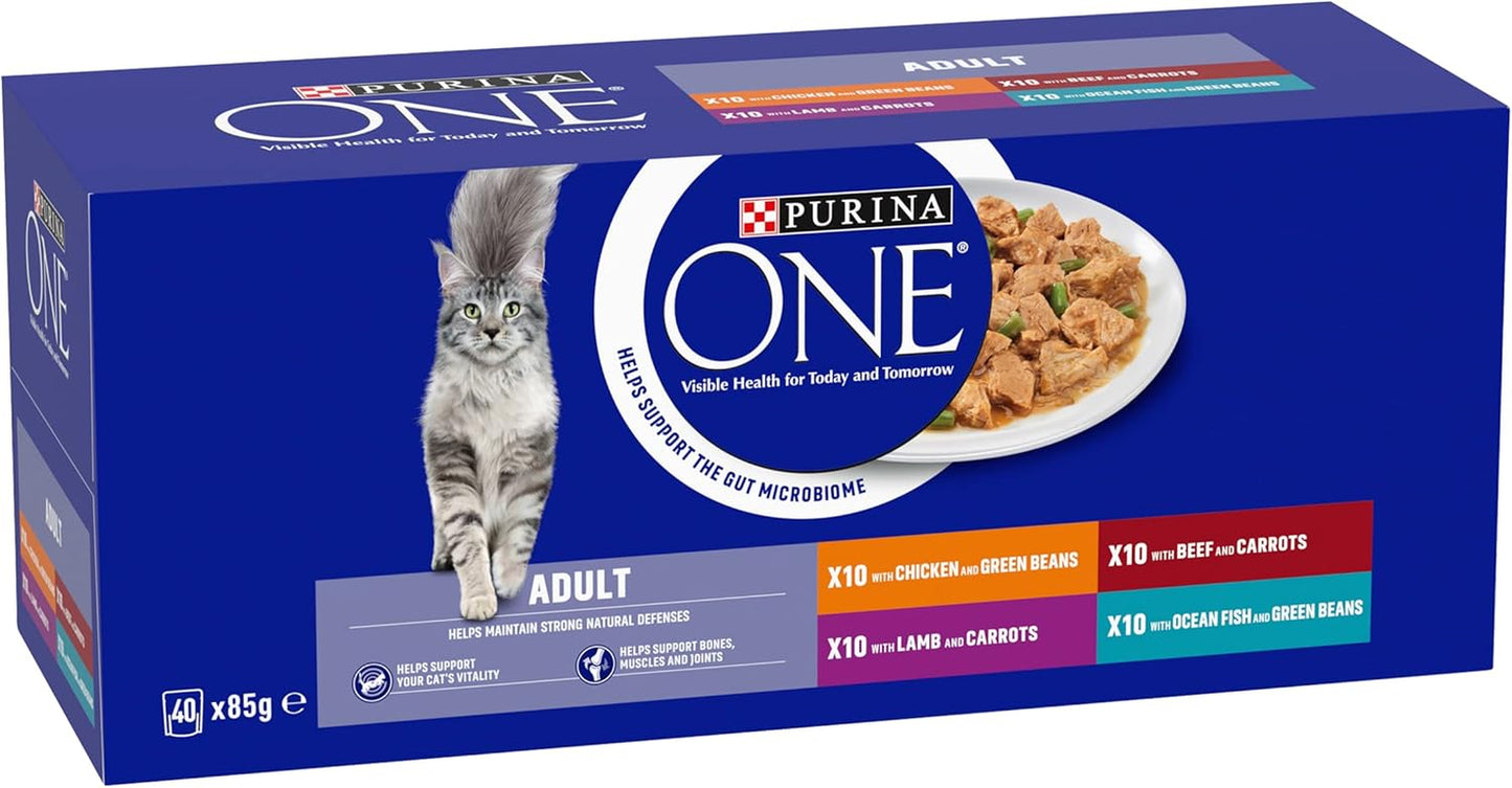 Adult Cat Food Mini Fillets in Gravy 40 X 85G