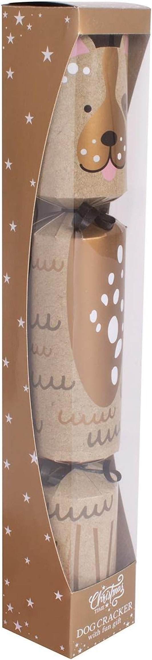 Dog Christmas Cracker Pet Xmas Rope Toy Gift Festive Novelty Brown Puppy