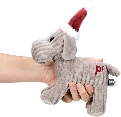 Christmas Freddi Plush Dog Toy with Built-In Squeaker (Pack of 1)