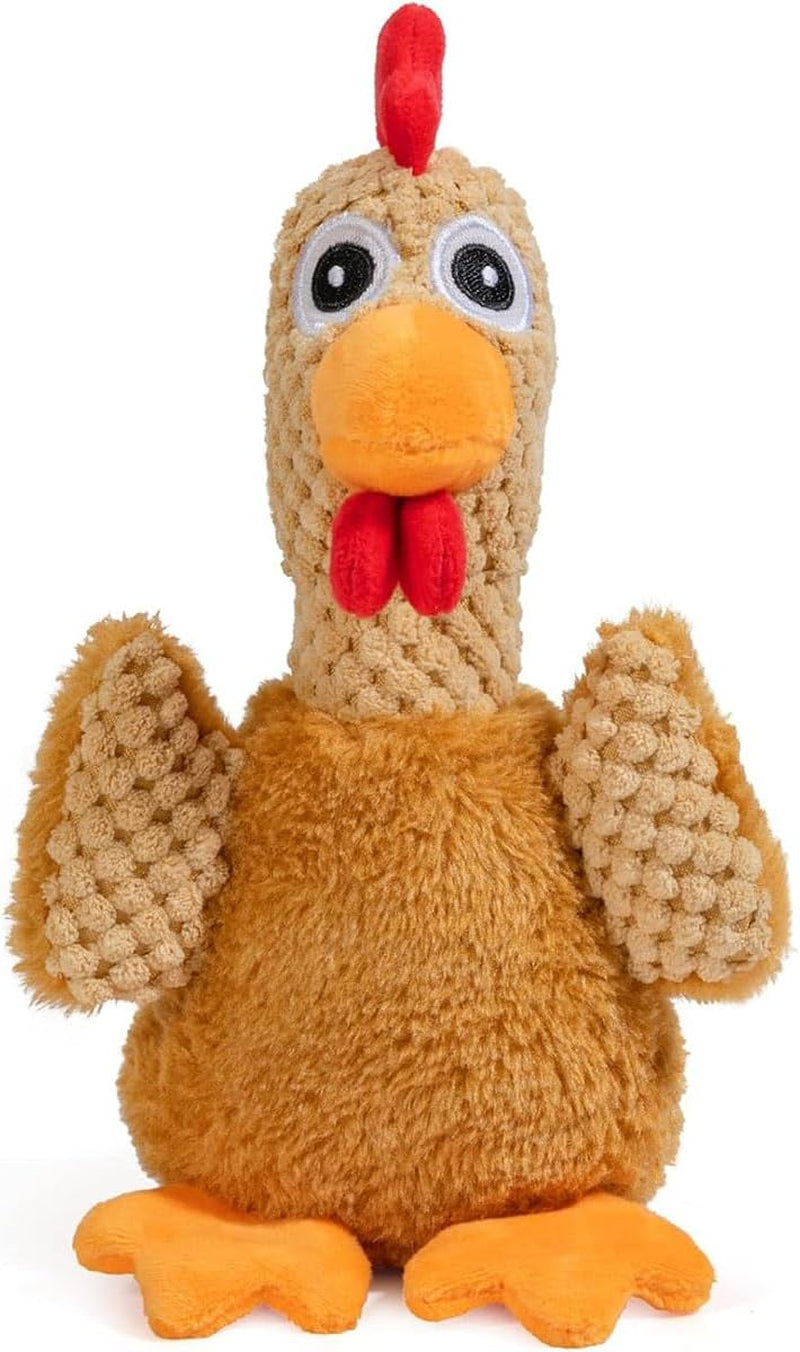 Christmas Squeaky Dog Toy - Small to Large, Interactive Turkey & Plush Chicken, Durable Chew Toy for Boredom, Thanksgiving & Xmas Gifts