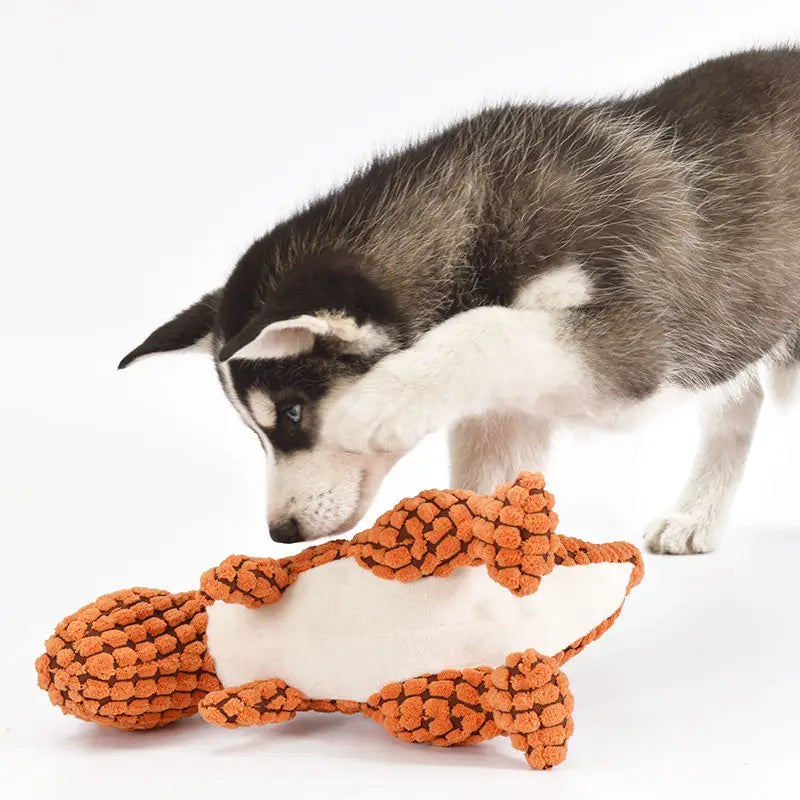 Stuffed Dinosaur Dog Toy