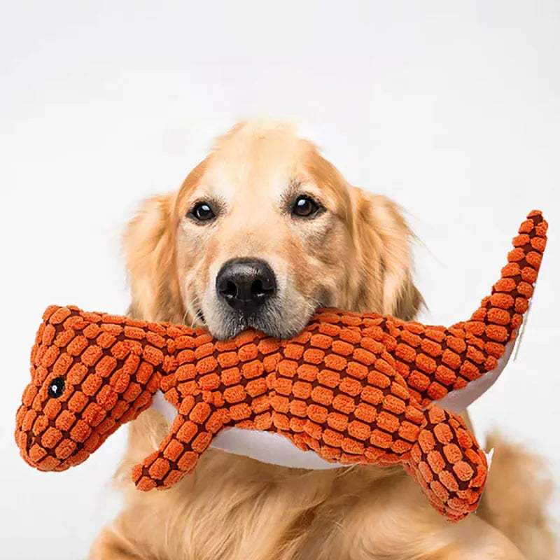 Stuffed Dinosaur Dog Toy