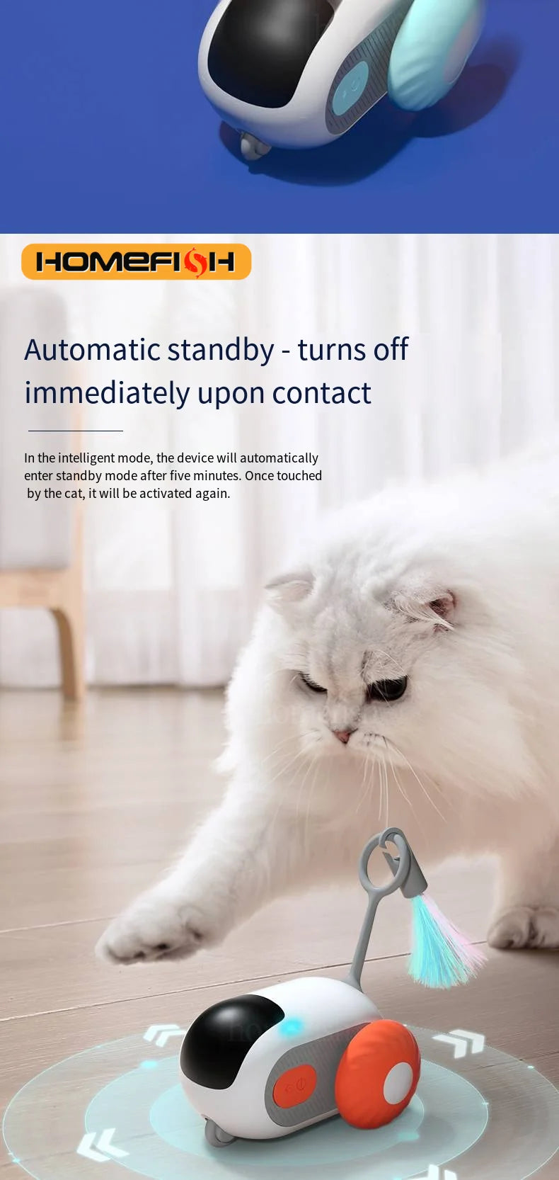 Remote Controlled Smart Car for Cats 
