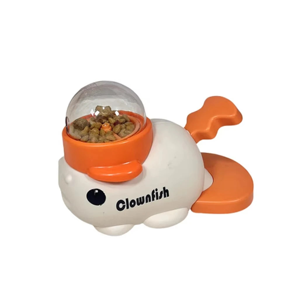 2-In-1 Interactive Dog Toy Pet Automatic Food Treat Dispenser Cartoon Duck Design Slow Food Pet Snack Feeder for Dog Training