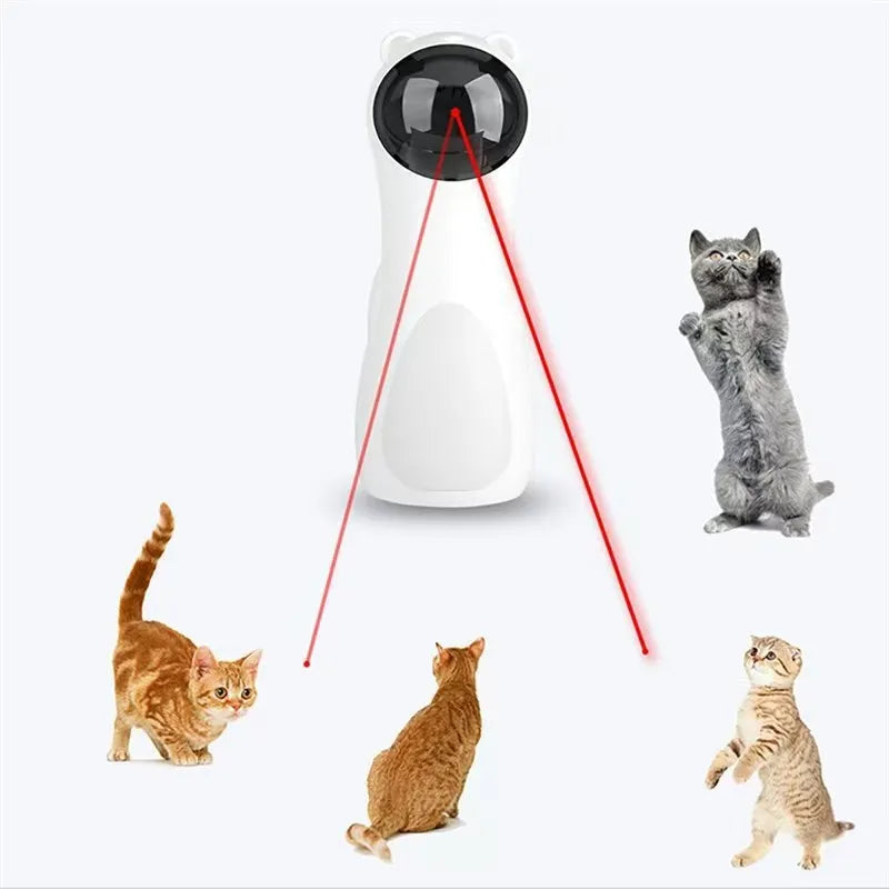 USB Rechargeable Hands-Free Automatic Laser Cat Toy – Quiet Motion-Activated Chaser for Indoor Kittens