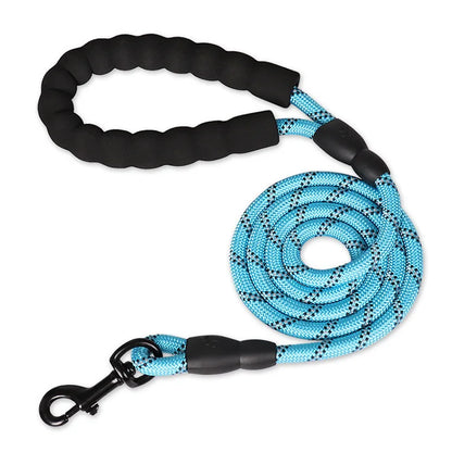 Pet Dog Leash Night Reflection Outdoor Multicolor round Rope for Big Small Medium Large Dog Drag Pull Tow Leash Dog Accessories