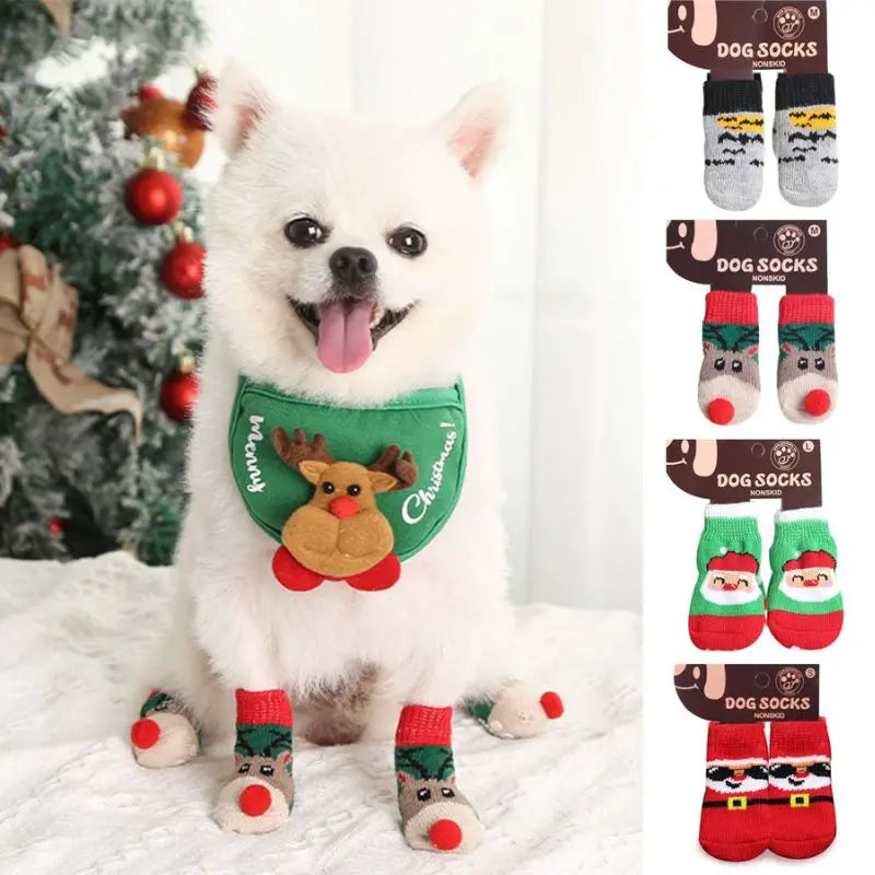 Christmas Winter Pet Socks 