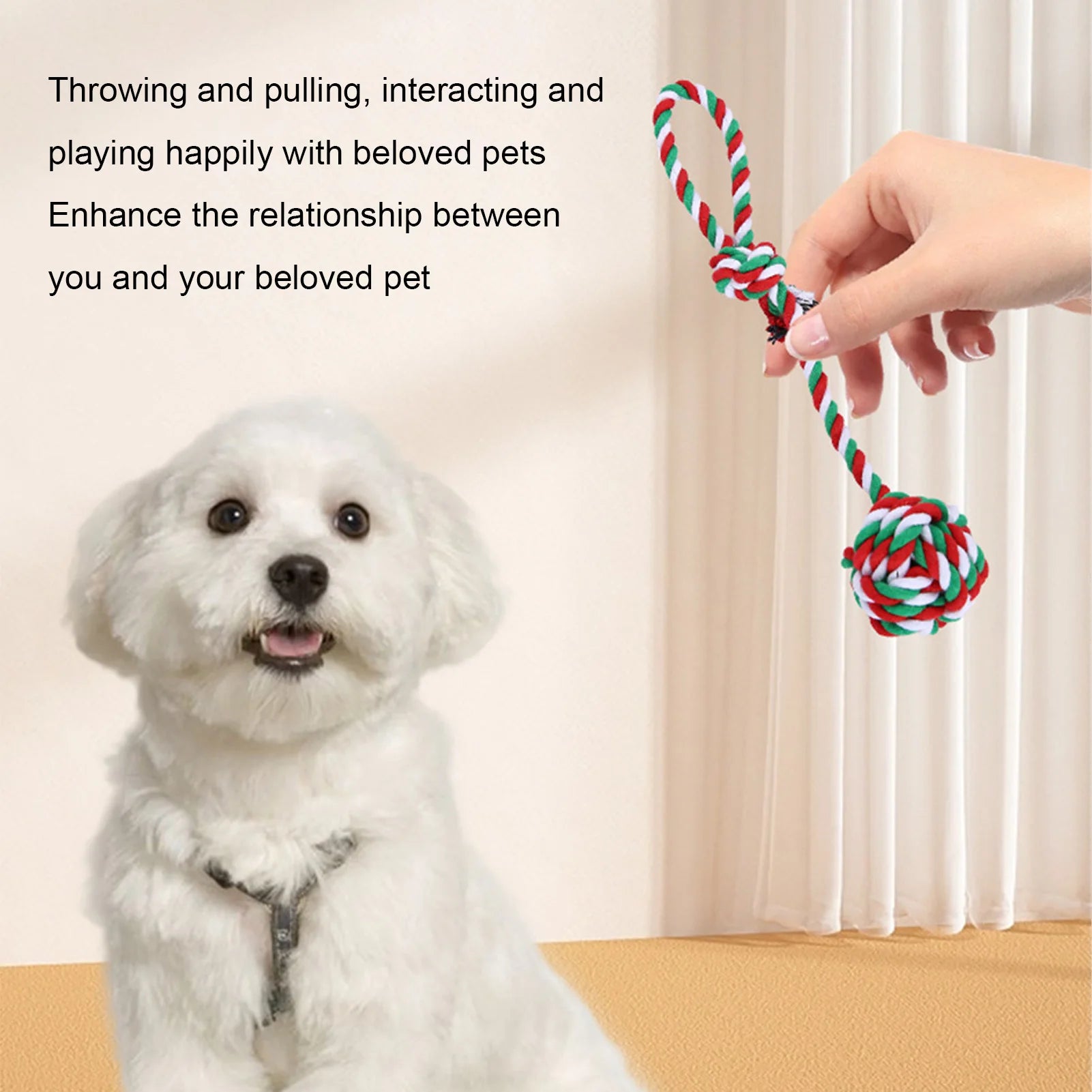 Christmas Dog Chew Rope Toys Sets