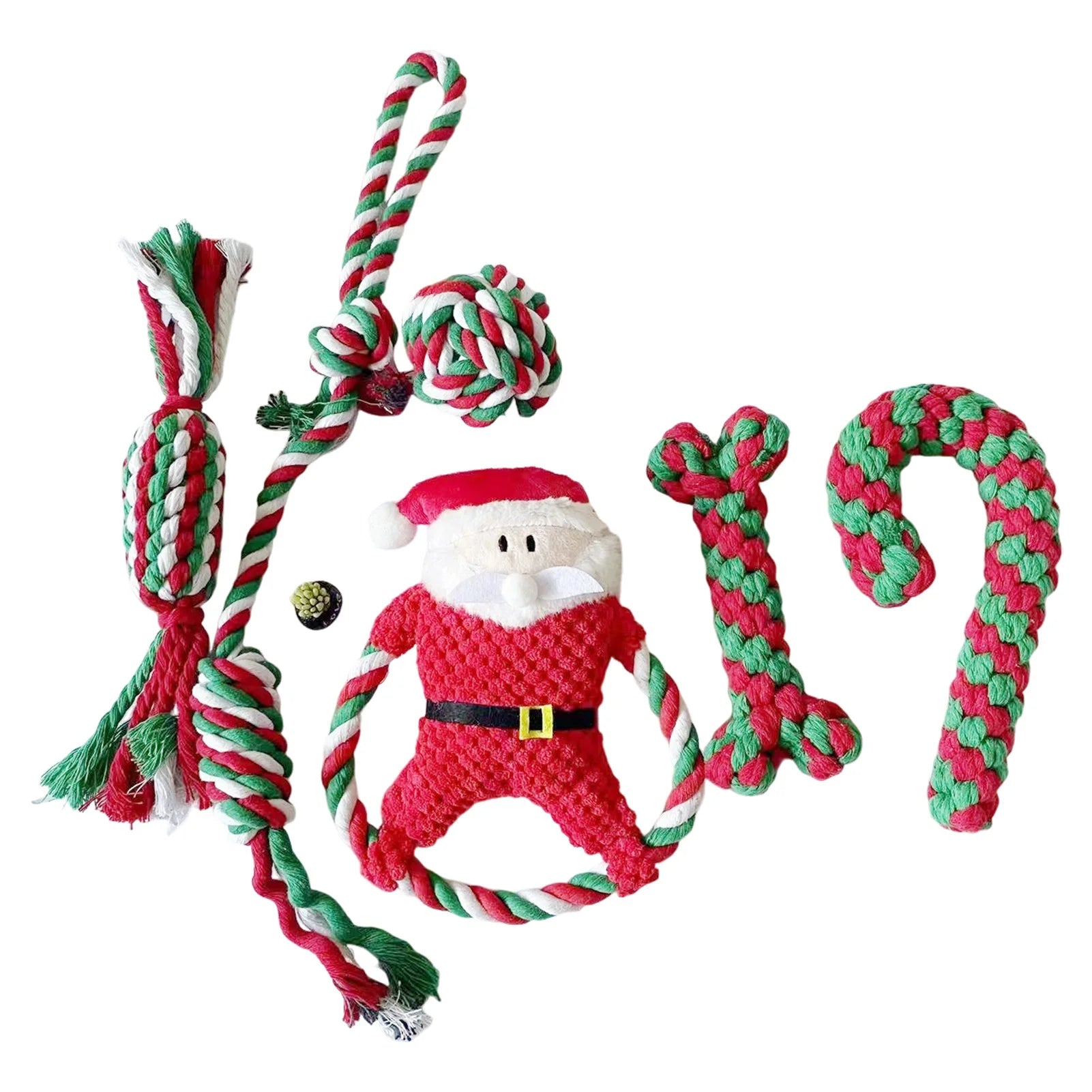 Christmas Dog Chew Rope Toys Sets