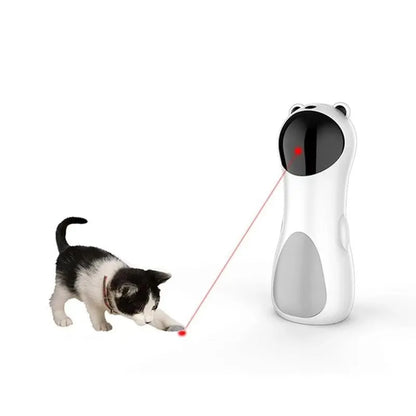 USB Rechargeable Hands-Free Automatic Laser Cat Toy – Quiet Motion-Activated Chaser for Indoor Kittens