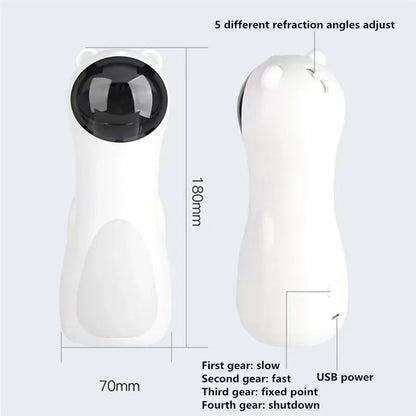 USB Rechargeable Hands-Free Automatic Laser Cat Toy – Quiet Motion-Activated Chaser for Indoor Kittens