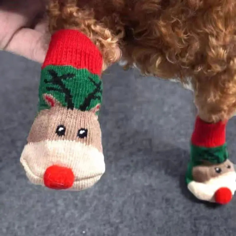 Christmas Winter Pet Socks 