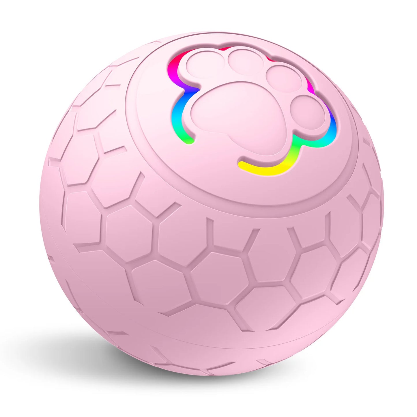 Smart Toy Ball Electronic Interactive Pet Toy Ball USB Automatic Bouncing Rolling Toy Ball with RGB Lights.