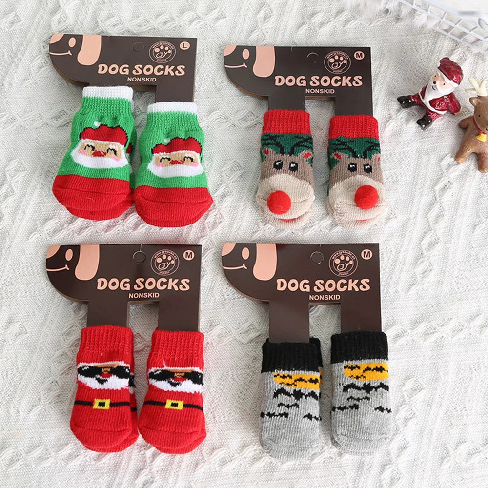 Christmas Winter Pet Socks 