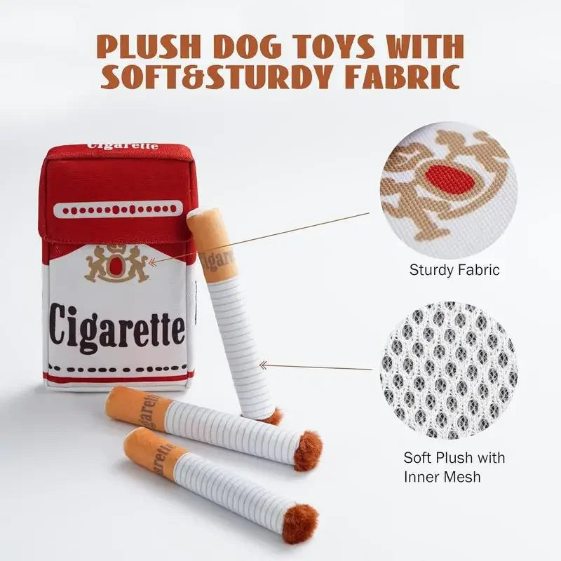 Funny Interactive Plush Dog Toys Creatives Cigarette Design Giggling Chewing Toy for Dog the Perfect Pet Gift for Plays Dogs Toy