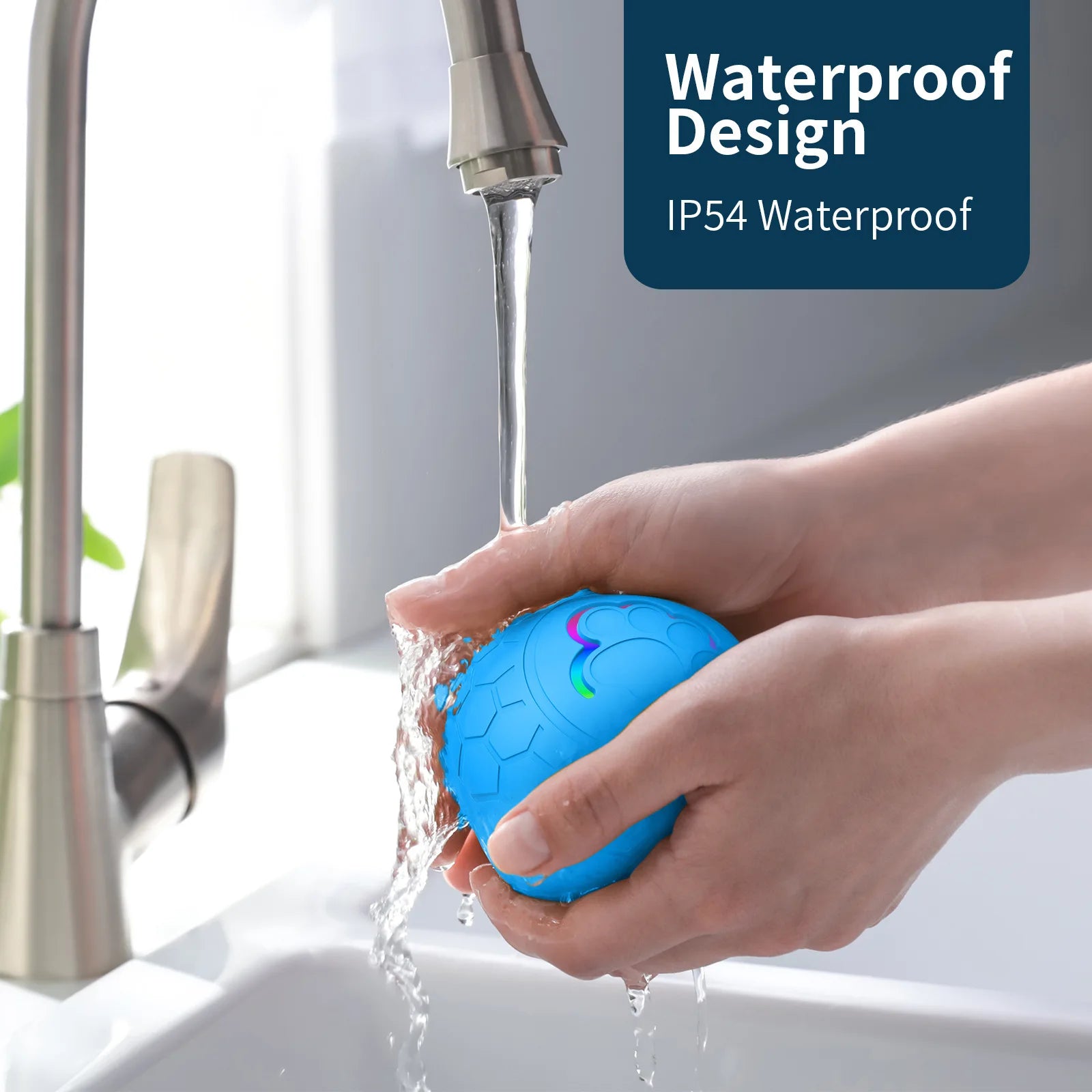 Smart Toy Ball Electronic Interactive Pet Toy Ball USB Automatic Bouncing Rolling Toy Ball with RGB Lights.