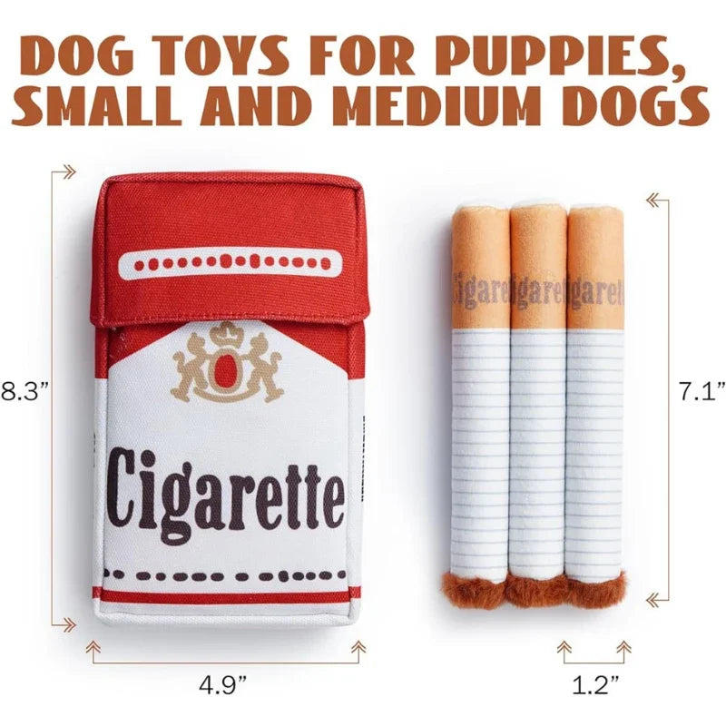 Funny Interactive Plush Dog Toys Creatives Cigarette Design Giggling Chewing Toy for Dog the Perfect Pet Gift for Plays Dogs Toy