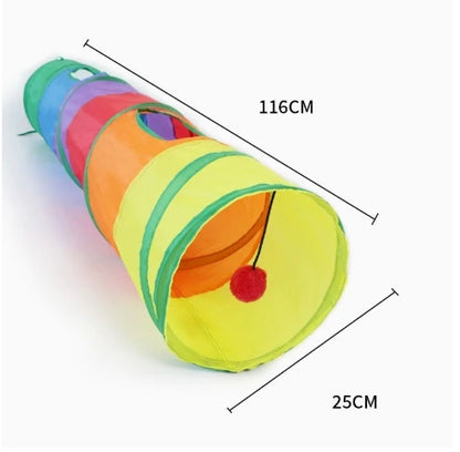 Cat Tunnel Long T/Y Ways Cat Play Tunnel Foldable Funny Interactive Indoor Play Toys Games Kitty Cubes Pet Supplies