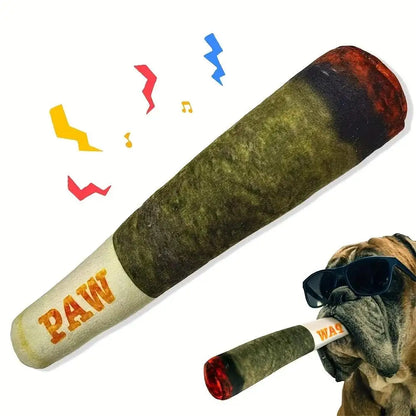 Dog  Cigar Toy - Interactive Squeak 