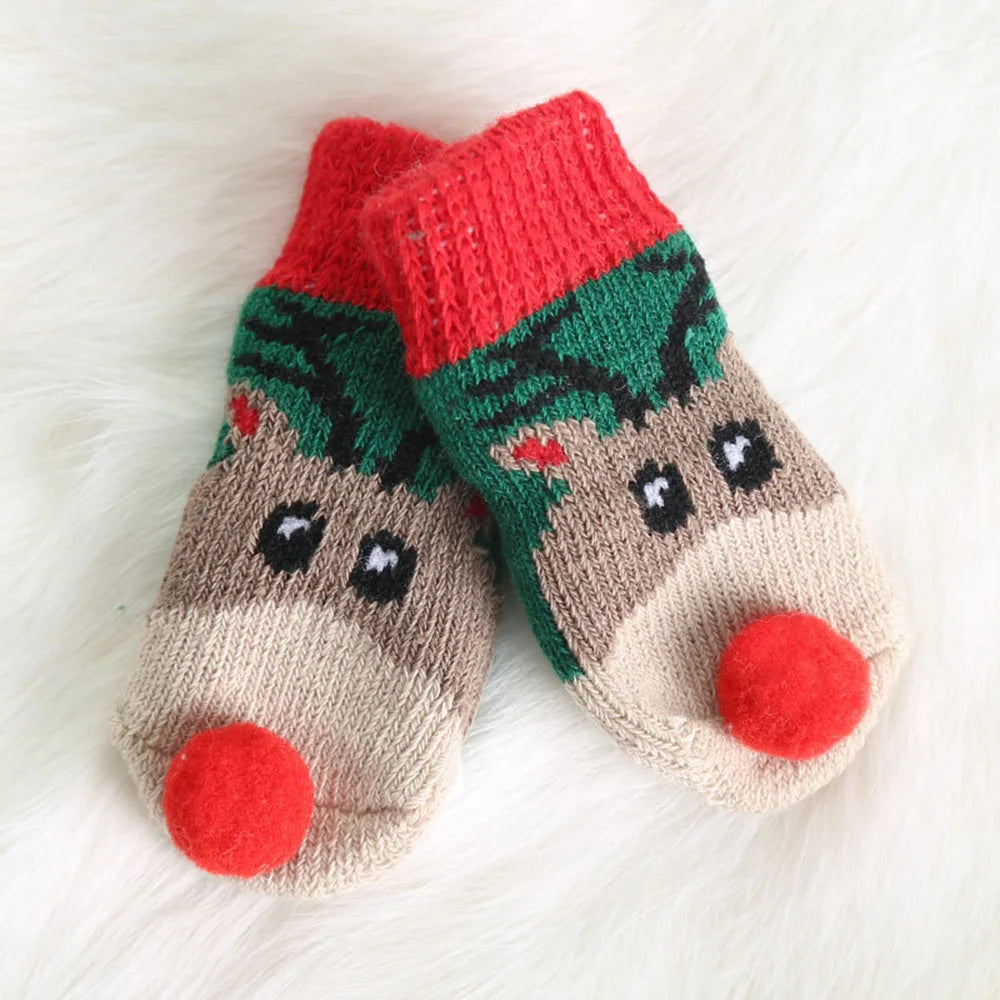 Christmas Winter Pet Socks 