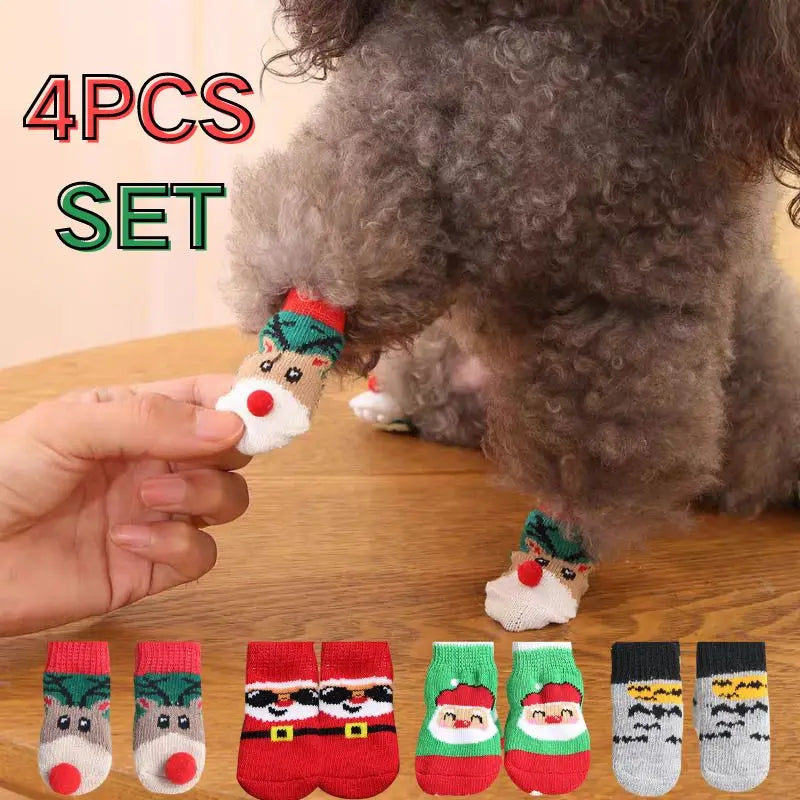 Christmas Winter Pet Socks 