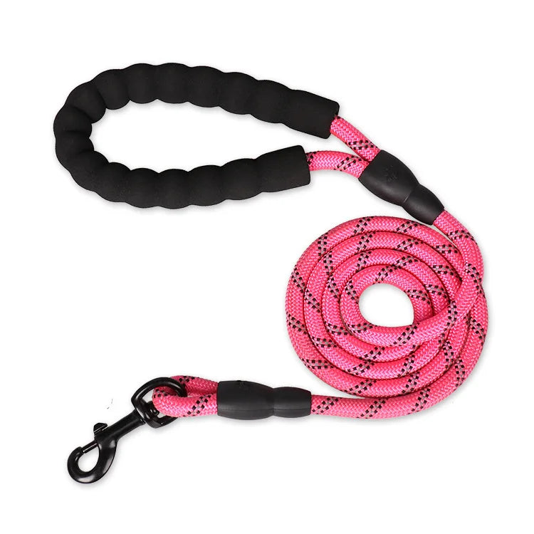 Pet Dog Leash Night Reflection Outdoor Multicolor round Rope for Big Small Medium Large Dog Drag Pull Tow Leash Dog Accessories