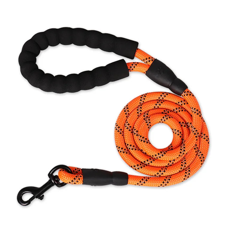Pet Dog Leash Night Reflection Outdoor Multicolor round Rope for Big Small Medium Large Dog Drag Pull Tow Leash Dog Accessories