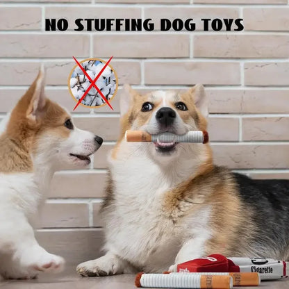 Funny Interactive Plush Dog Toys Creatives Cigarette Design Giggling Chewing Toy for Dog the Perfect Pet Gift for Plays Dogs Toy