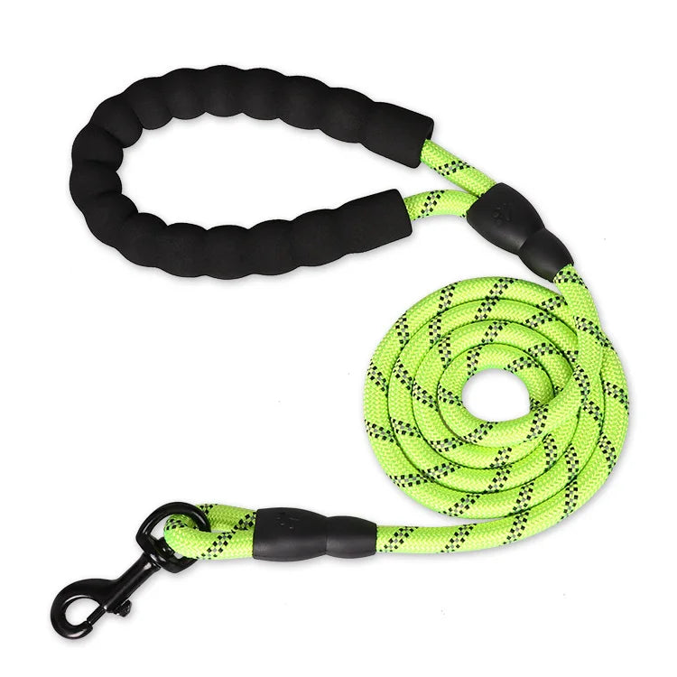 Pet Dog Leash Night Reflection Outdoor Multicolor round Rope for Big Small Medium Large Dog Drag Pull Tow Leash Dog Accessories