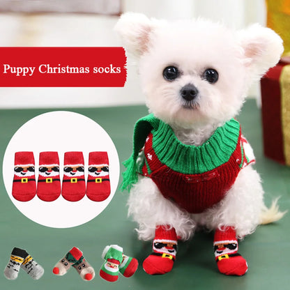 Christmas Winter Pet Socks 