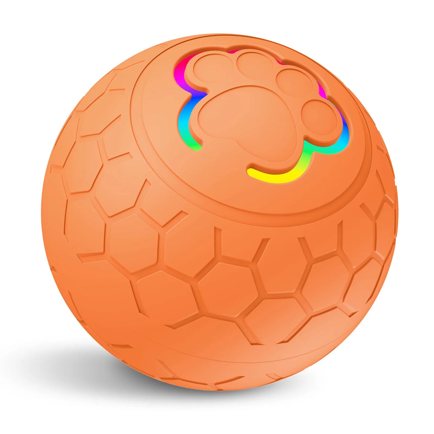 Smart Toy Ball Electronic Interactive Pet Toy Ball USB Automatic Bouncing Rolling Toy Ball with RGB Lights.