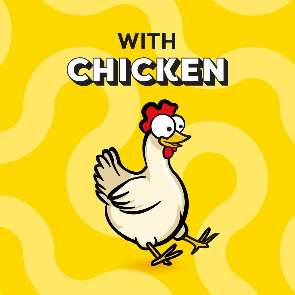 Dreamies Cat Treats, Tasty Snacks with Tempting Chicken, 8 Pouches of 60 G