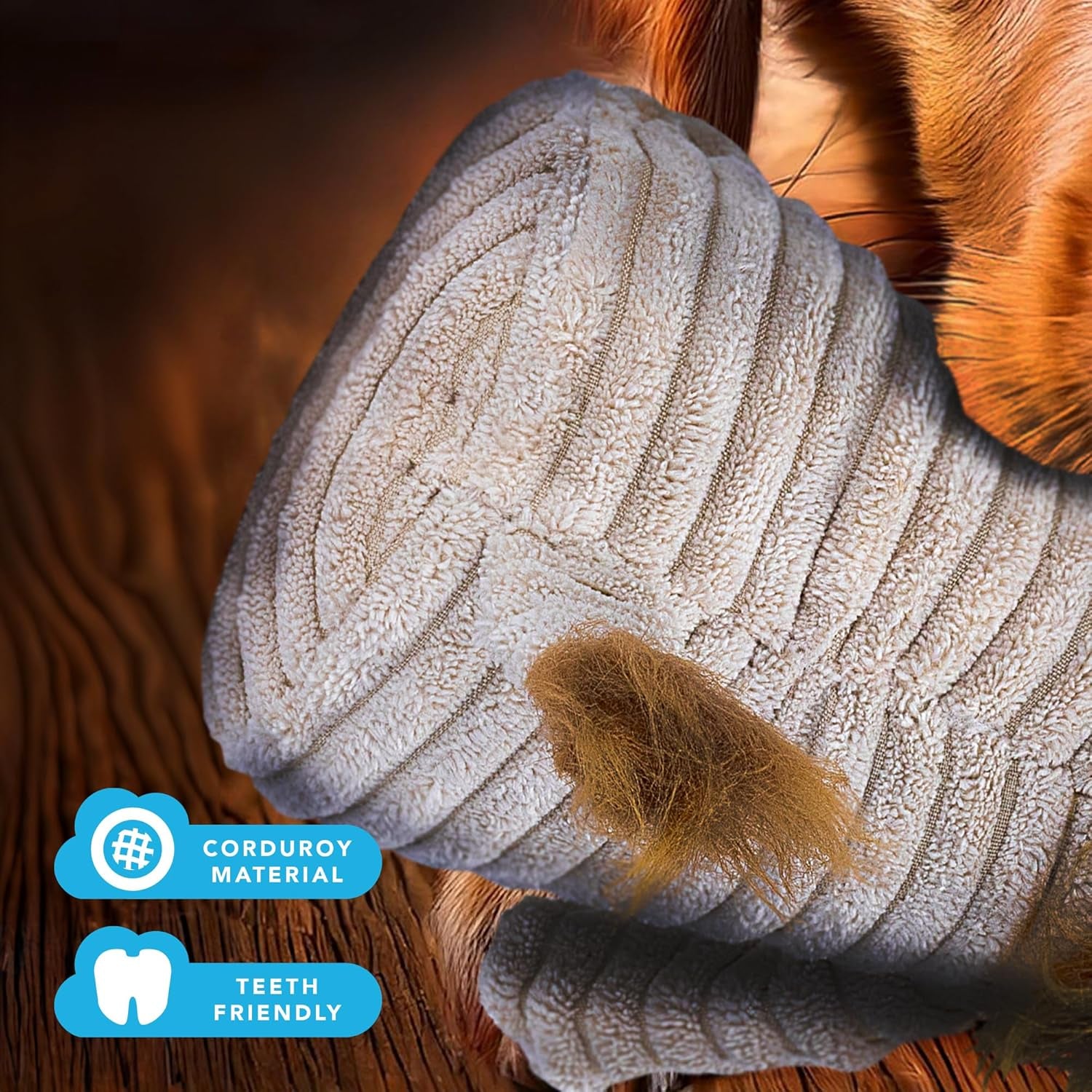 Brown Lion Plush Dog Toy with Squeaker – Soft, Ribbed Design for Playtime Fun. Great for Small and Medium Dogs Looking for an Exciting, Squeaky Toy for Interactive Play.