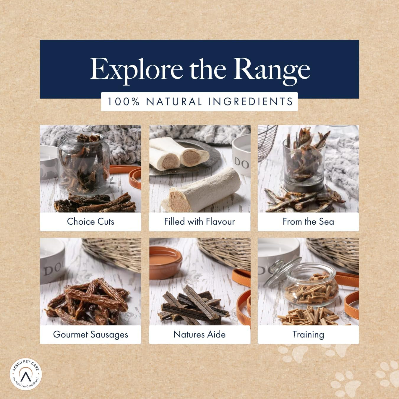 Filled Bone with Lamb & Rice Dog Chew, 100% Natural, Air Dried Long Lasting Bone for Adult Dogs, 1 Count