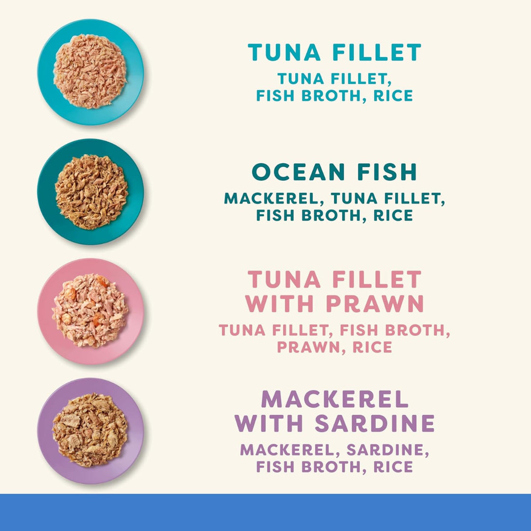 Applaws 100% Natural Wet Cat Food, Fish Selection in Broth 70 G (Pack of 12)
