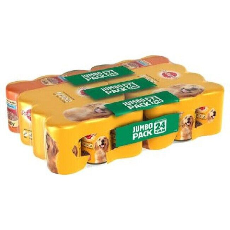 PEDIGREE MIXED CAN SELECTION in JELLY 24 X 385G Dog Food Bpl Chicken Lamb & Beef