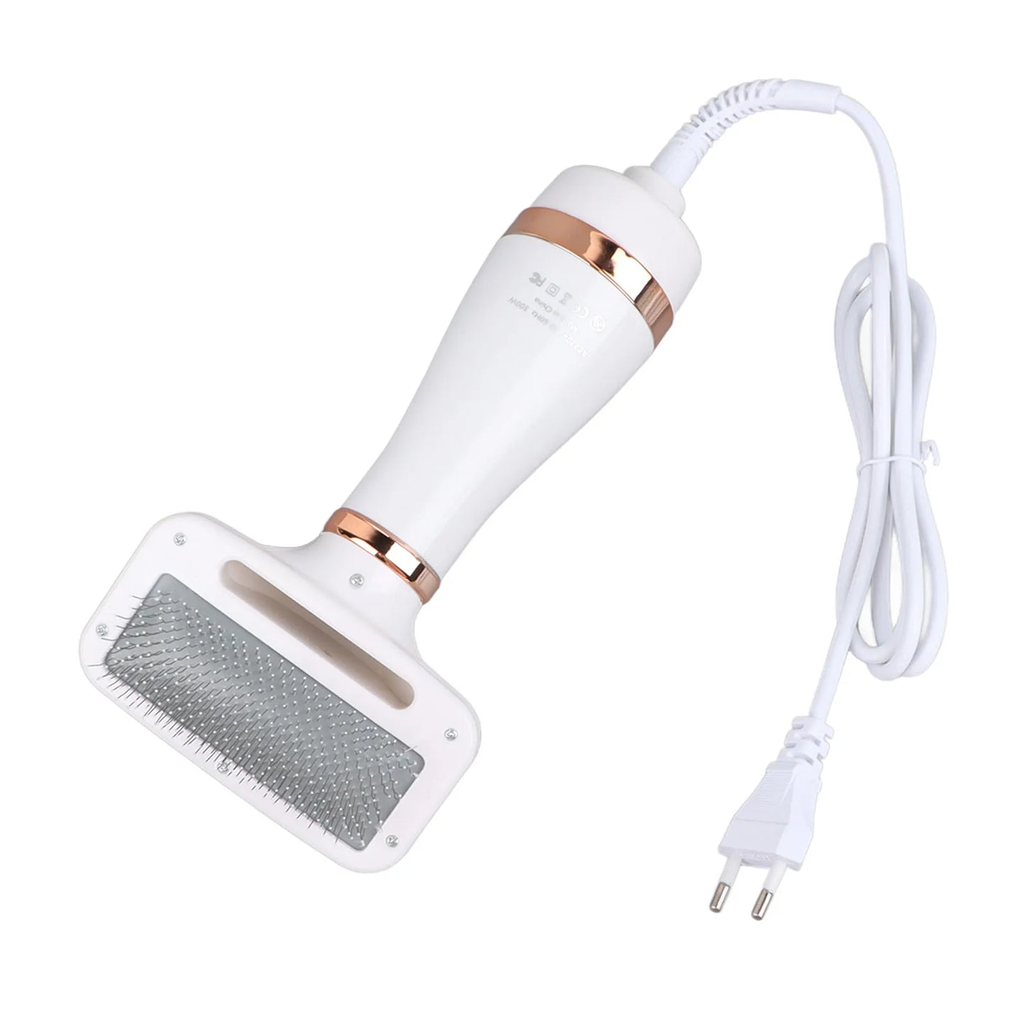Dog Hair Dryer Portable Pet Grooming Dryer 2 in 1 Handheld Dog Slicker Brush and Dog Hair Dryer for Dogs Cats EU Plug 220V