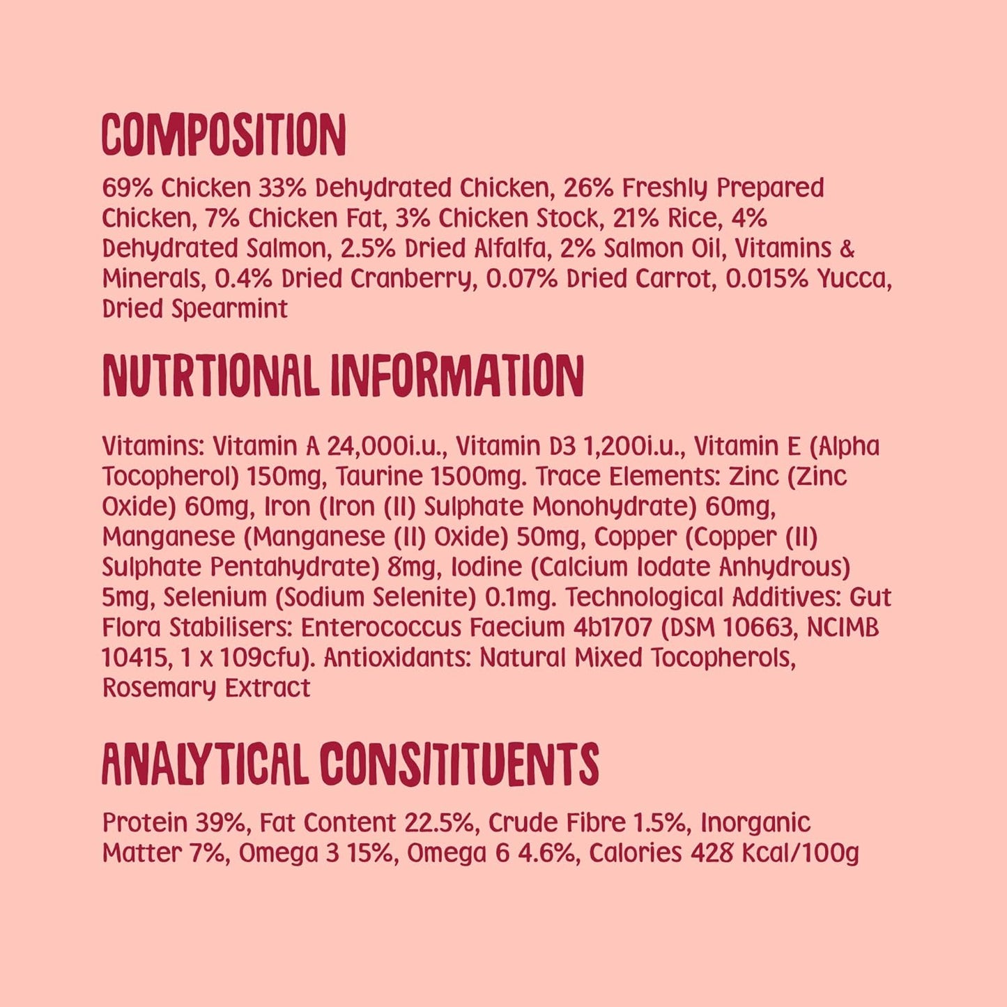 Scrumbles All Natural Dry Cat Food with 75% Chicken and Fresh Salmon, High Protein Food for Adults and Seniors, 750 G