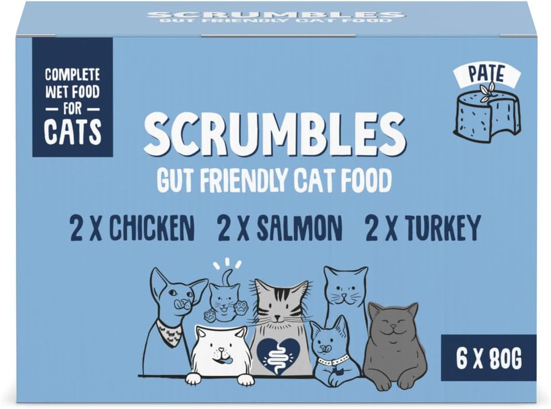Scrumbles Wet Cat Pate Classic Selection 6 X 80G