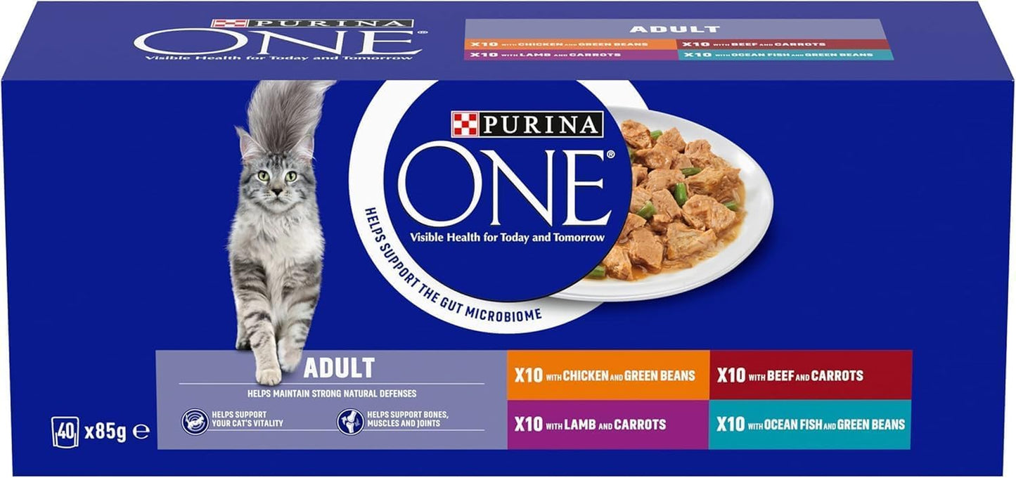 Adult Cat Food Mini Fillets in Gravy 40 X 85G