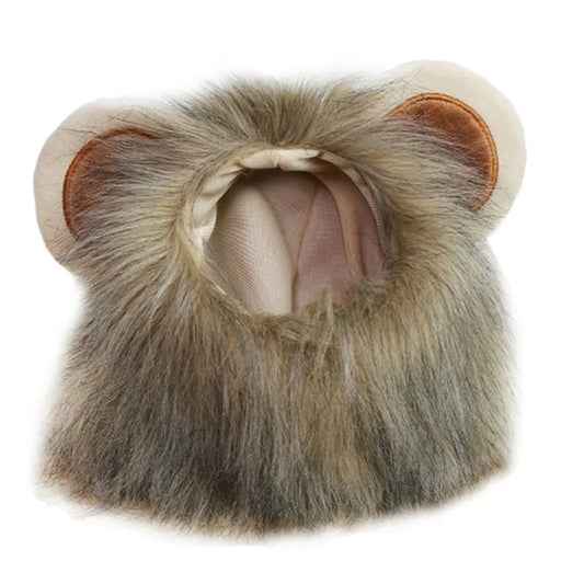 Halloween Pet Dog Lion Mane Wig Hair Christmas Dog Wig Hair Costume Fancy Party Dress Cosplay Funny Hat Cap Pet Dress Up