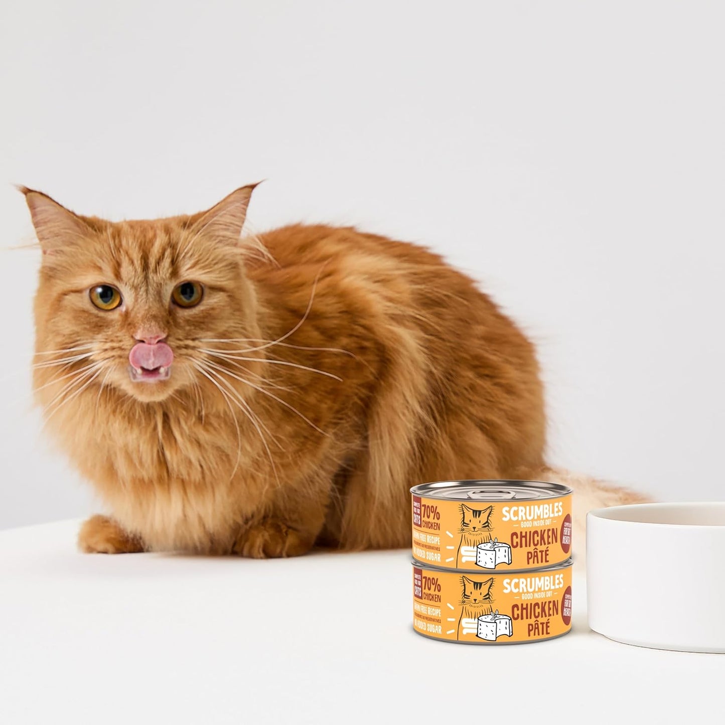 Scrumbles Natural Wet Cat Food, Chicken Pate 18X 80G
