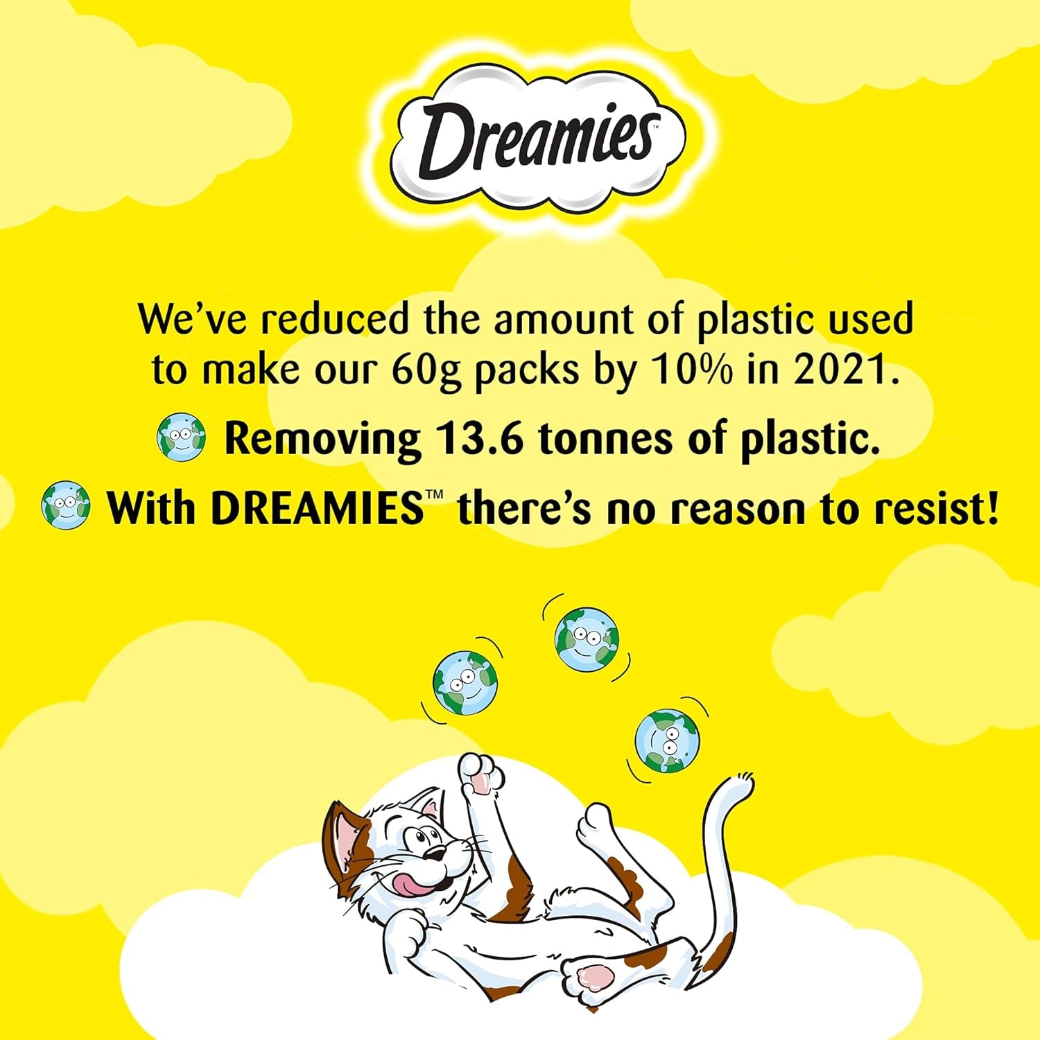 Dreamies Cat Treats - 12 X 60G - Multipack Biscuits - Variety Snack Box - 12 Pouches