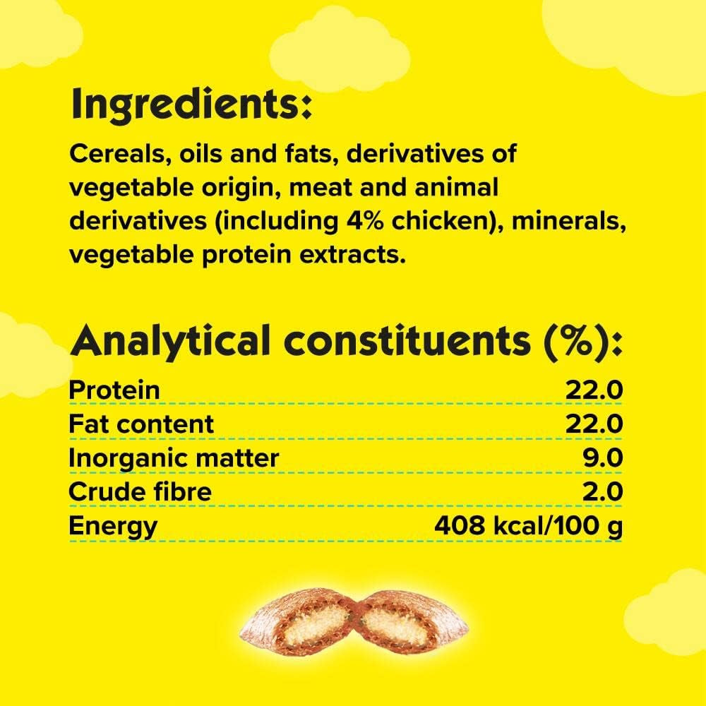 Dreamies Chicken Cat Treats - 2X350G - Multipack Snacks 2 Mega Tubs - Bulk Cat Food