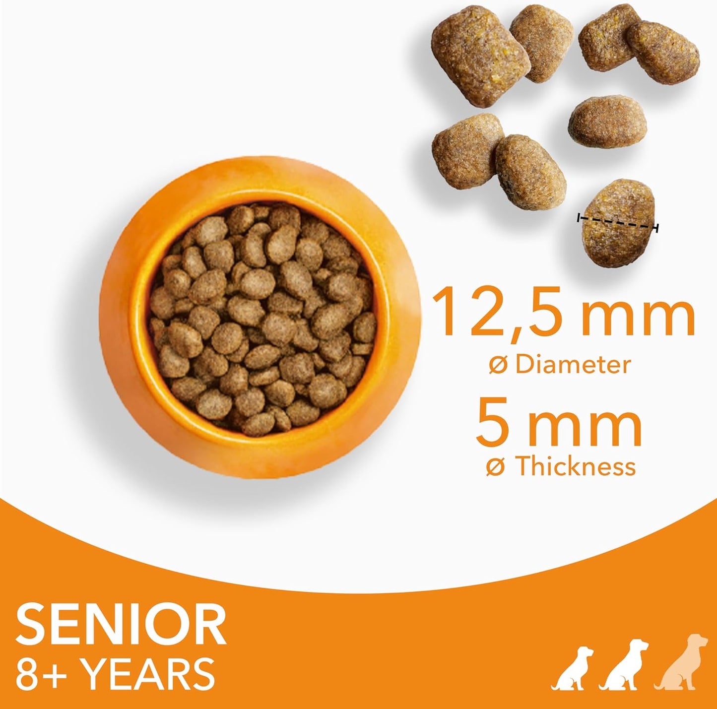 Senior Small Medium Complete Dry Dog Food Chicken 3Kg - with Dentalcare System